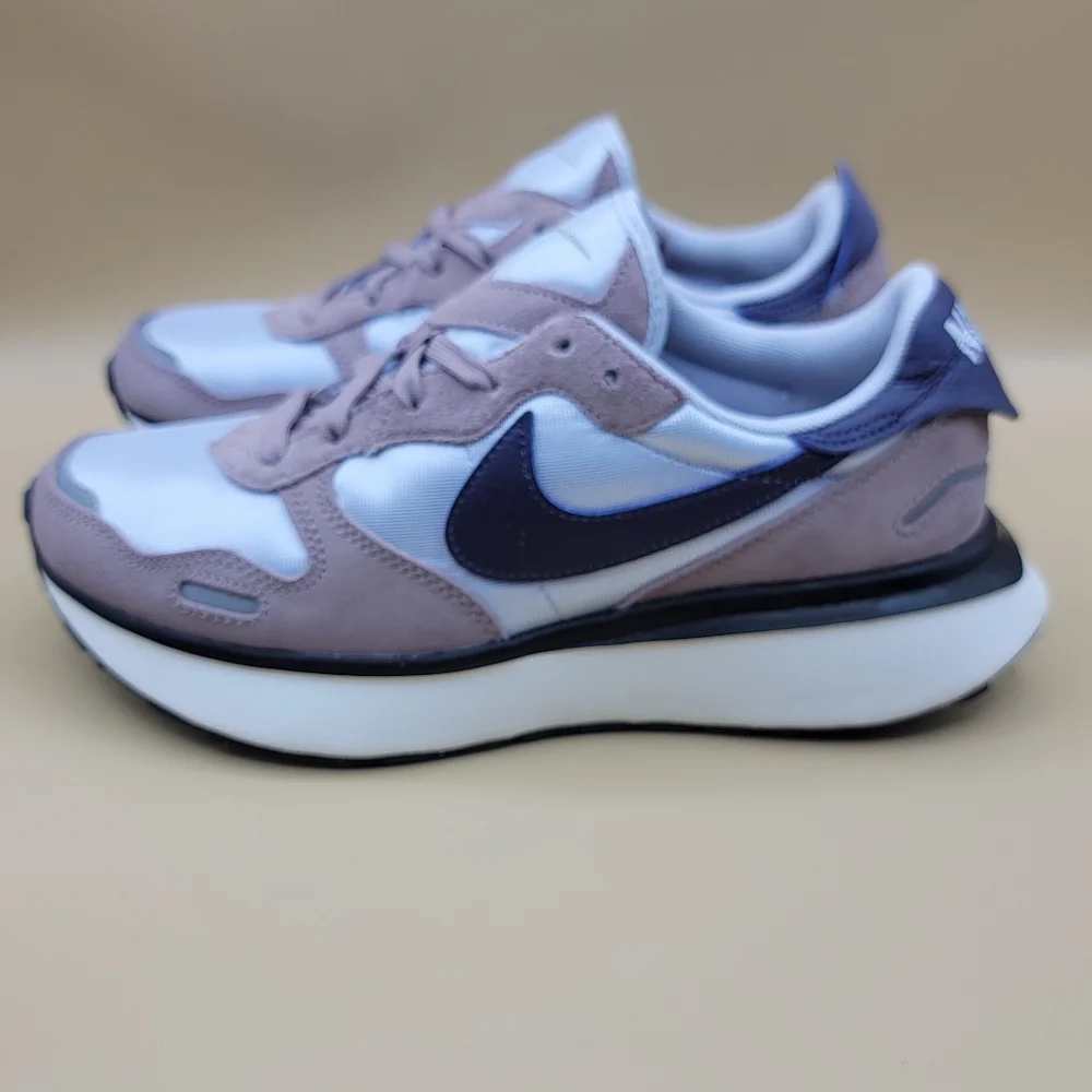 Nike Women's Phoenix Waffle Shoes Size 9 Violet Grey Whie Black Mesh Suede Gym